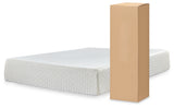 Piperton Twin Platform Bed with Mattress in White from Ashley Furniture - Luna Furniture
