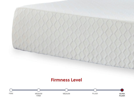 Chime 12 Inch Memory Foam White King Mattress in a Box from Ashley - Luna Furniture