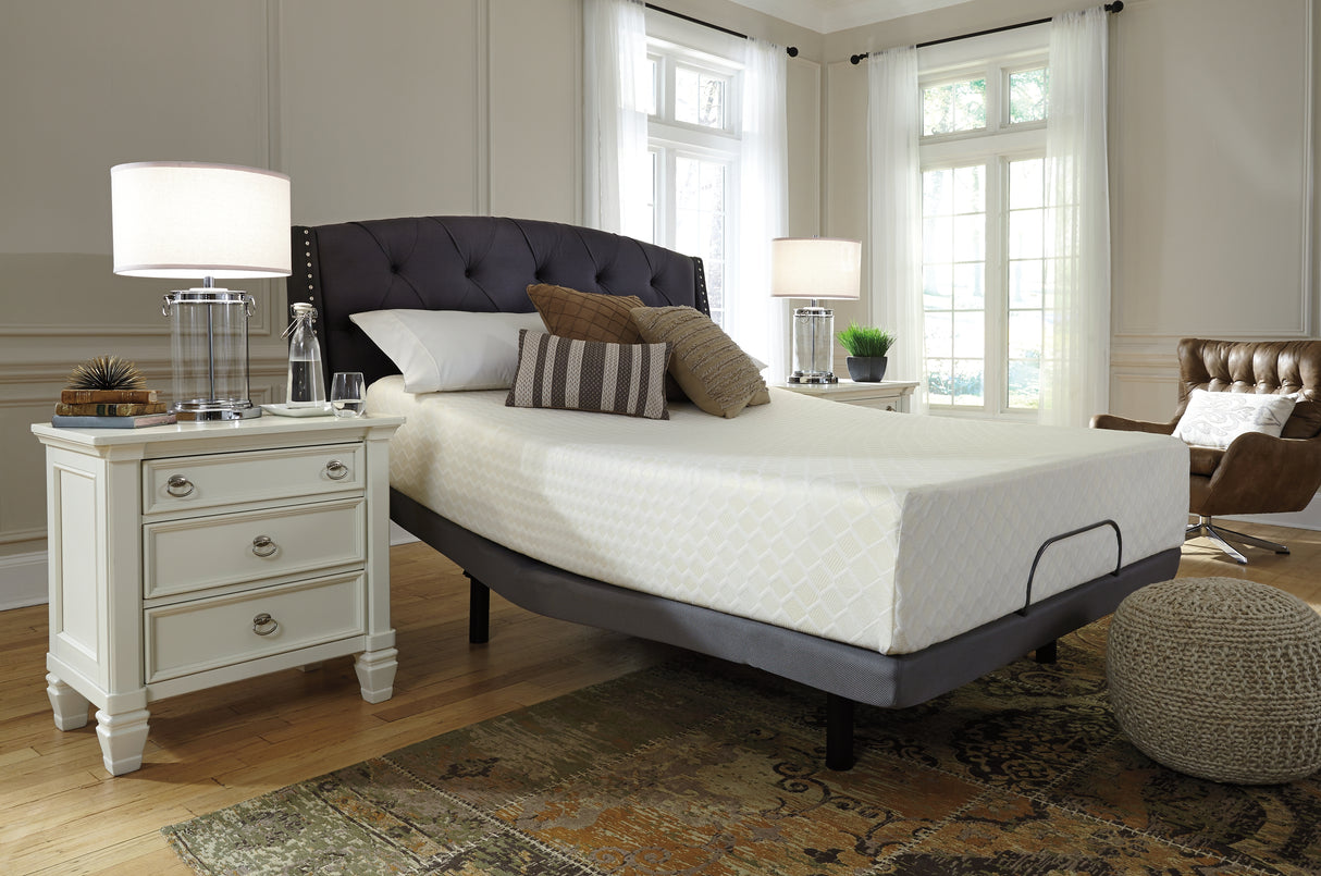 Chime 12 Inch Memory Foam White Queen Mattress in a Box from Ashley - Luna Furniture