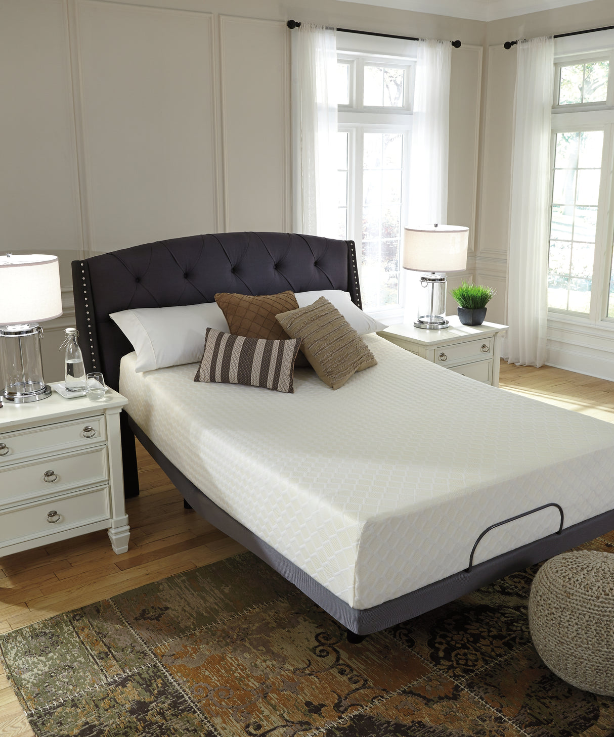 Chime 12 Inch Memory Foam White Twin Mattress in a Box from Ashley - Luna Furniture
