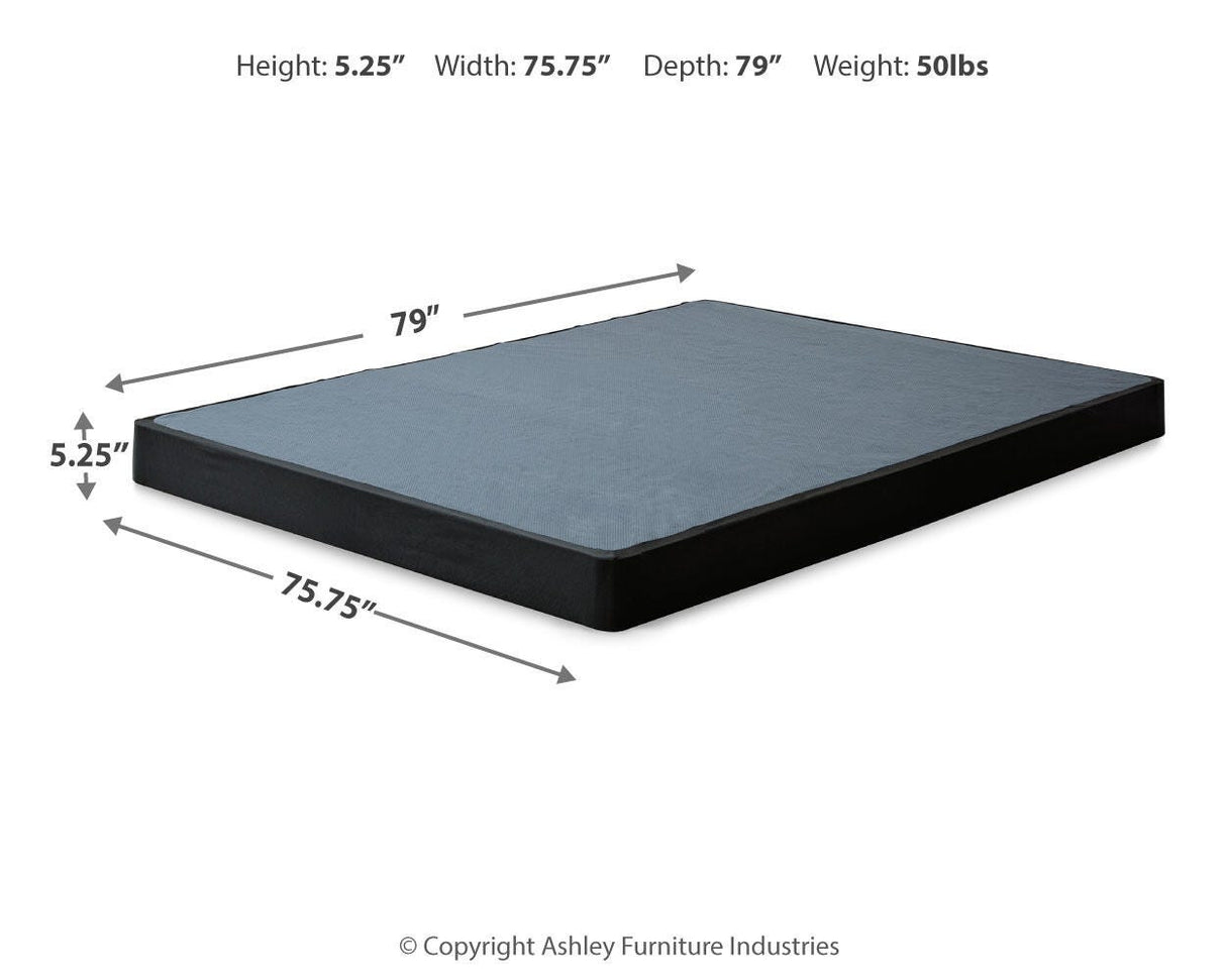 Low Profile Black King Foundation from Ashley Furniture - Luna Furniture