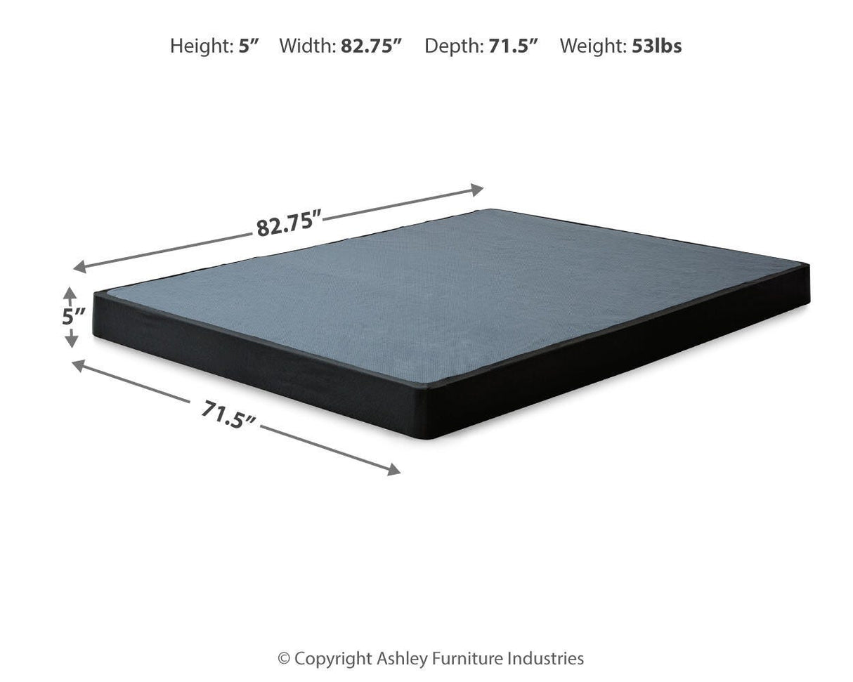 Low Profile Black California King Foundation from Ashley Furniture - Luna Furniture