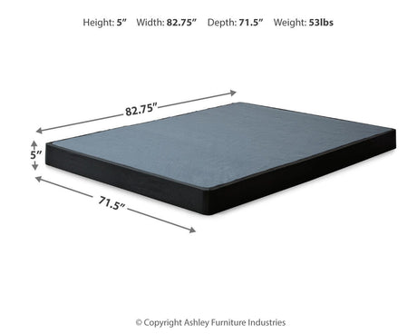 Low Profile Black California King Foundation from Ashley - Luna Furniture