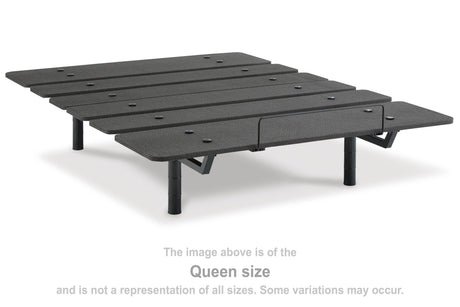 Cosmic Power Base Black Queen Adjustable Base from Ashley - Luna Furniture