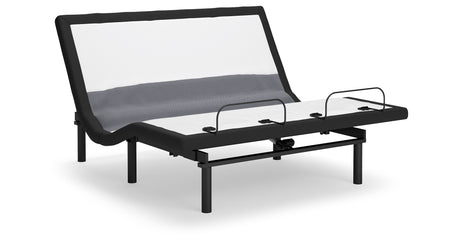 Best Base with Lumbar and Audio Black California King Adjustable Base from Ashley Furniture - Luna Furniture