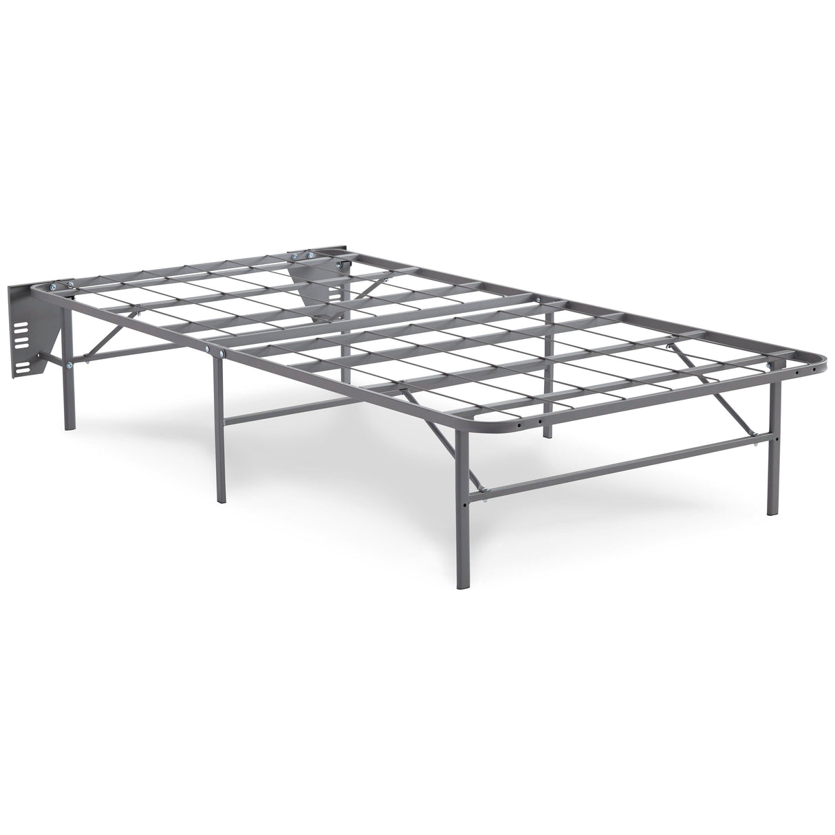 Better than a Boxspring Gray Twin Foundation from Ashley - Luna Furniture