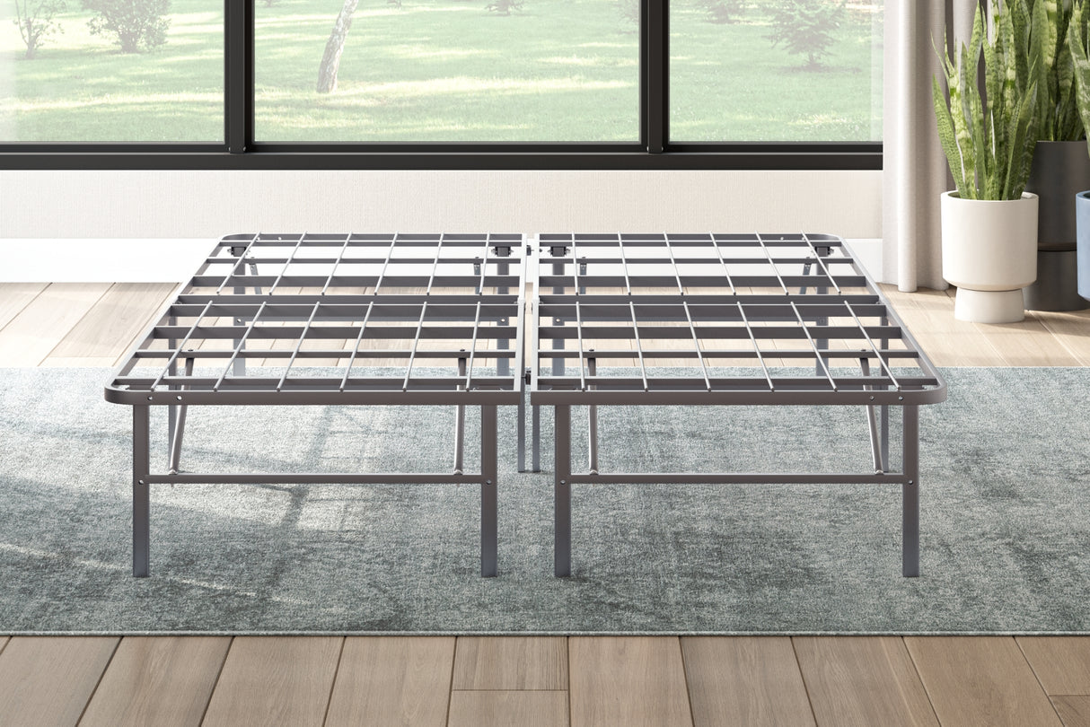 Better than a Boxspring Gray Queen Foundation from Ashley - Luna Furniture