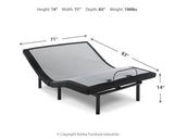 Head-Foot Model Best Black California King Adjustable Base from Ashley Furniture - Luna Furniture