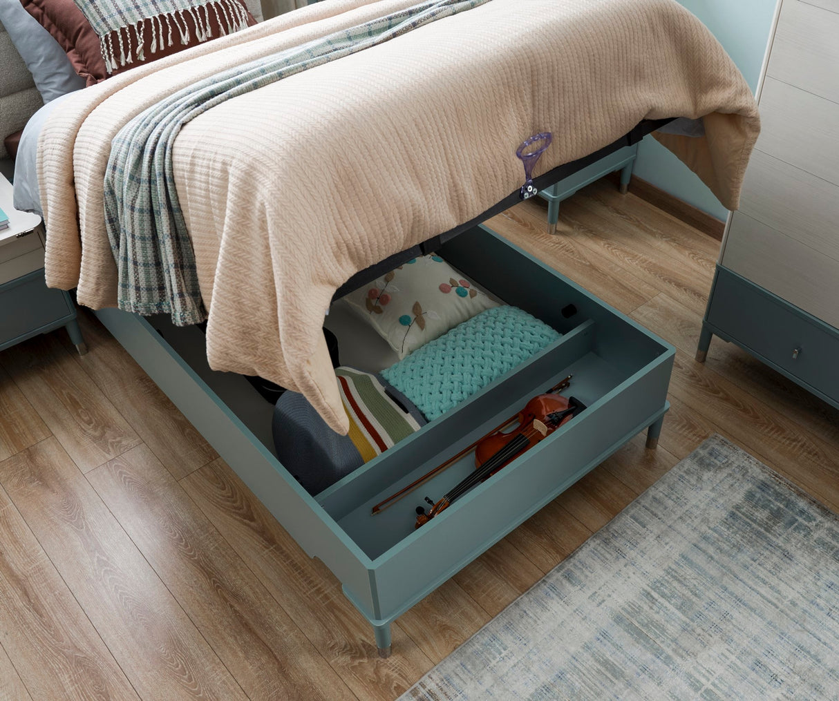 Marin Twin Bed With Headboard from Furnia - Luna Furniture