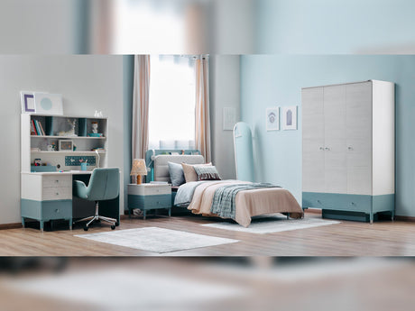 Marin Kids Room Set (Twin Bed & Study Desk & Nightstand) from Furnia - Luna Furniture