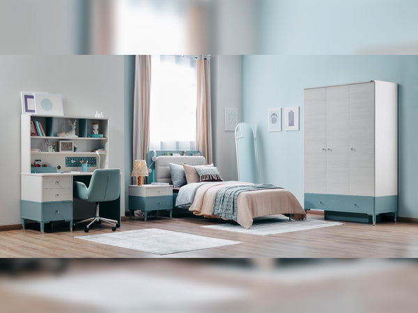 Marin Kids Room Set (Twin Bed &  Study Desk &  Nightstand)