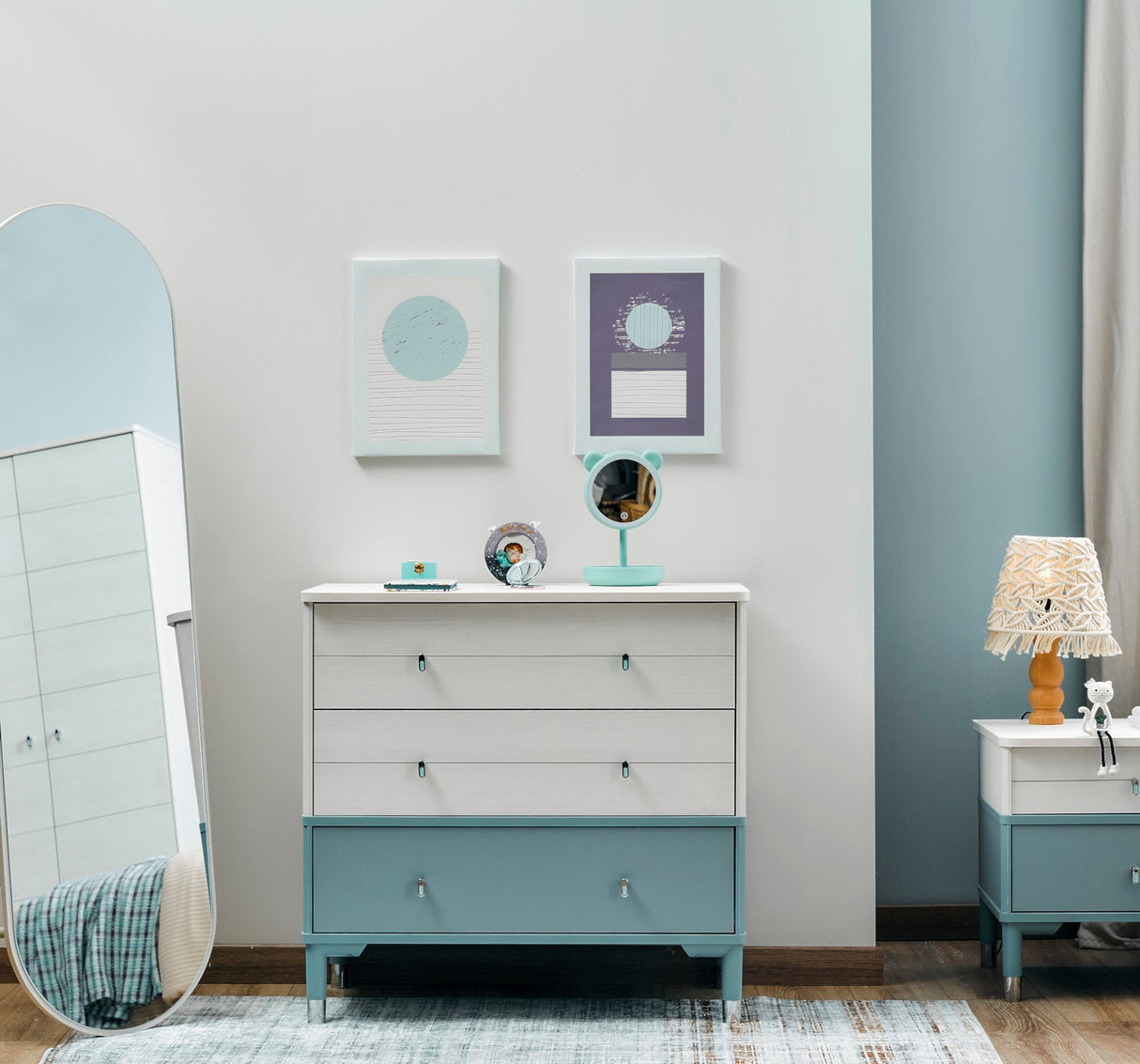 Marin Chiffonier With Mirror from Furnia - Luna Furniture