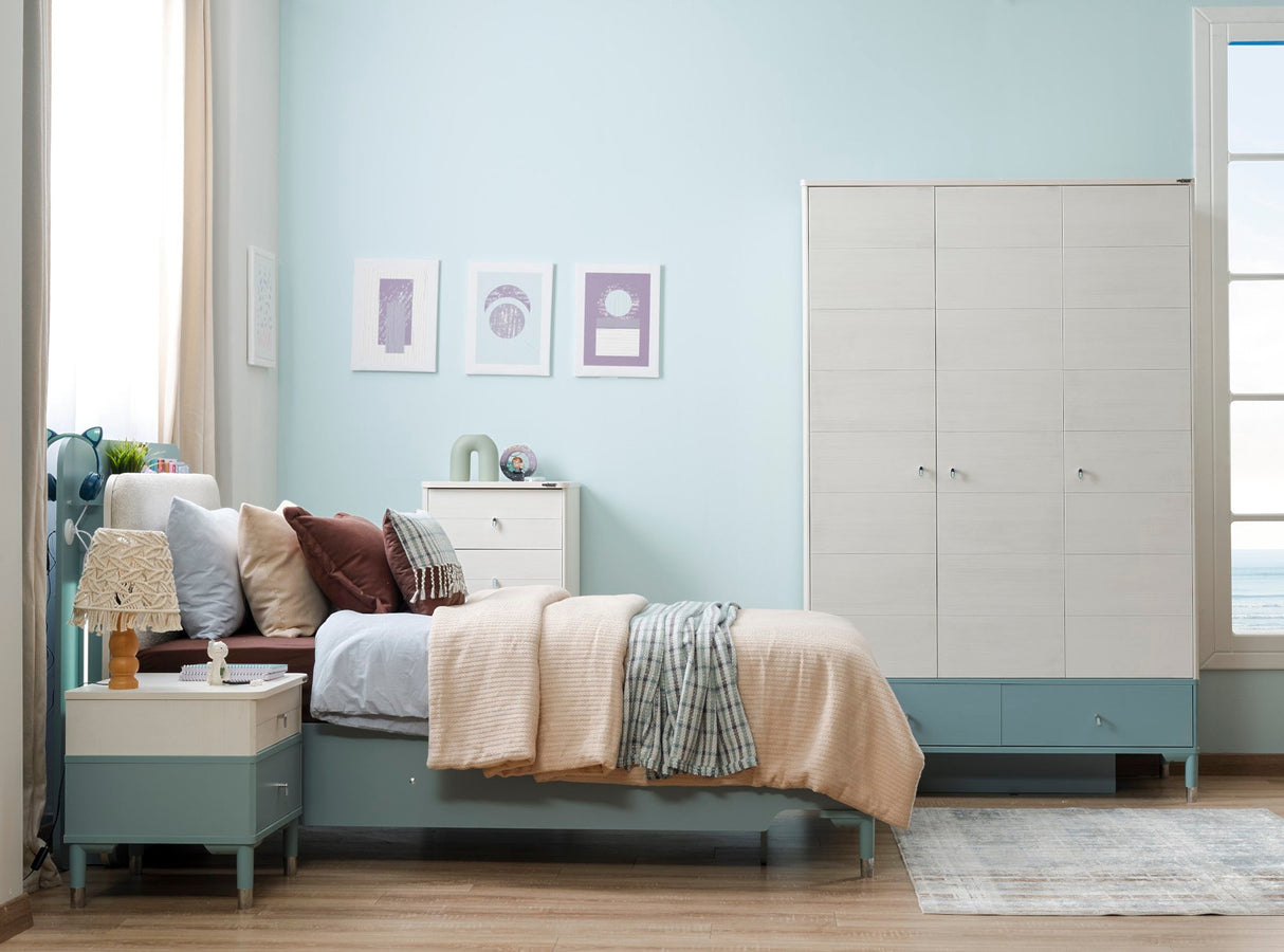 Marin Twin Bed With Headboard from Furnia - Luna Furniture