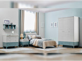 Marin Twin Bed With Headboard from Furnia - Luna Furniture