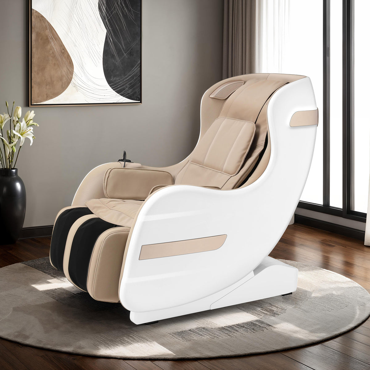 Martinus White Massage Chair from Furniture of America - Luna Furniture