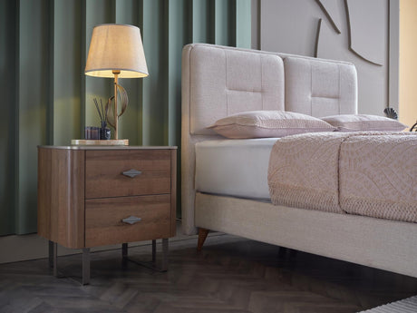 Mirante Walnut Nightstand from Bellona - Luna Furniture