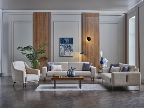 Mirante Beatto Cream Accent Chair from Bellona - Luna Furniture