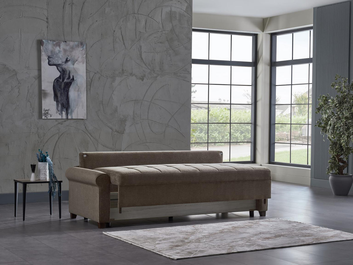 Mocca Koopsi Brown Sleeper Sofa from Bellona - Luna Furniture