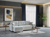Mocca Sectional (niva White) from Bellona - Luna Furniture