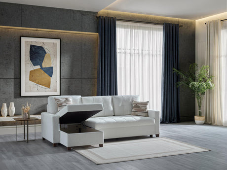 Mocca Sectional (niva White) from Bellona - Luna Furniture