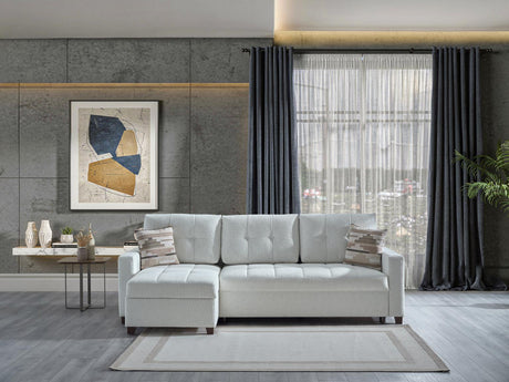 Mocca Sectional (niva White) from Bellona - Luna Furniture