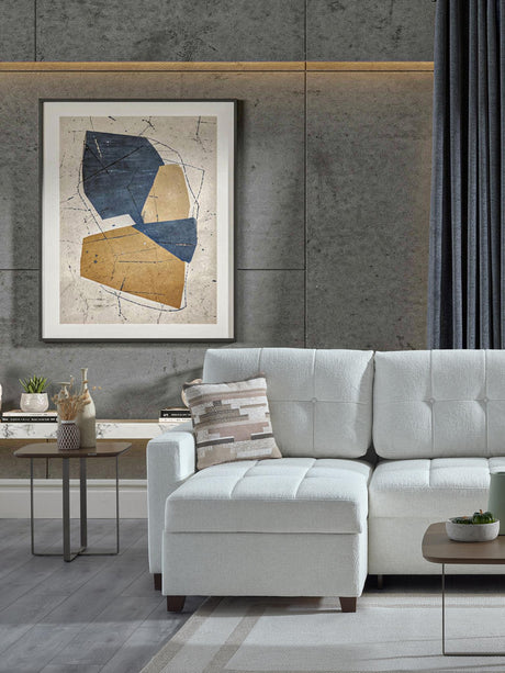 Mocca Sectional (niva White) from Bellona - Luna Furniture
