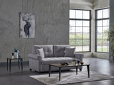 Mocca Koopsi Gray Loveseat from Bellona - Luna Furniture