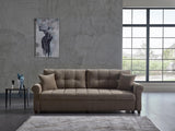 Mocca Koopsi Brown Loveseat from Bellona - Luna Furniture