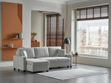 Mocca Zigana Cream Reversible Storage Sleeper Sofa Chaise from Bellona - Luna Furniture