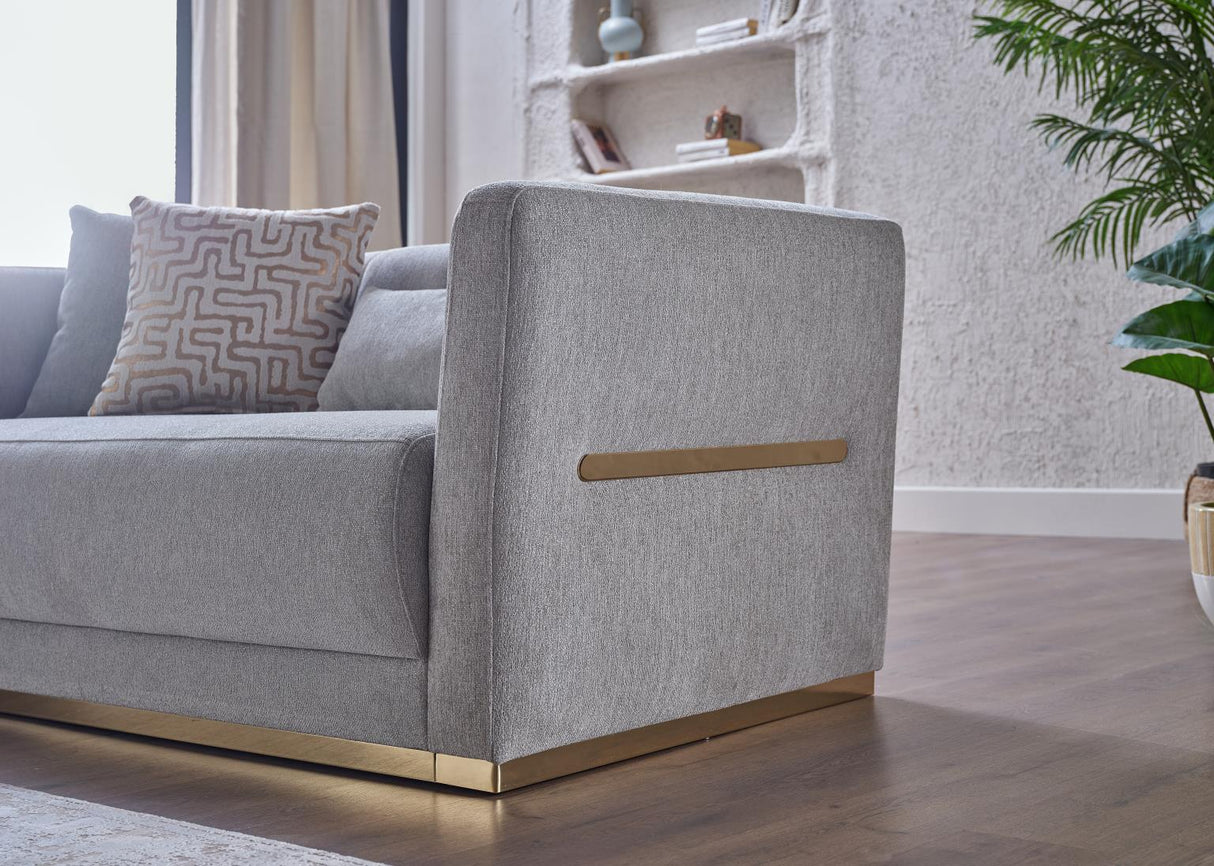 Monroe Merit Gray Living Room Set from Bellona - Luna Furniture