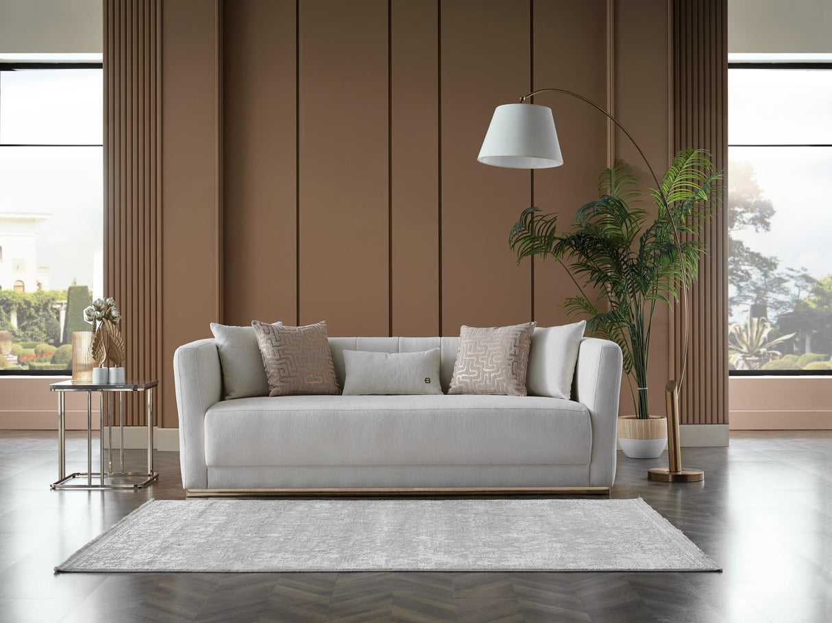 Monroe Merit Cream Modern Accent Chair from Bellona - Luna Furniture
