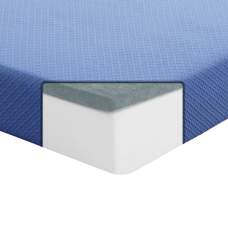 MT-PG07BLF 7" Blue Full Gel-Infused Memory Foam Mattress Set from Homelegance - Luna Furniture