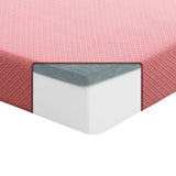 MT-PG07PKT 7" Pink Twin Gel-Infused Memory Foam Mattress and Pillow Set from Homelegance - Luna Furniture