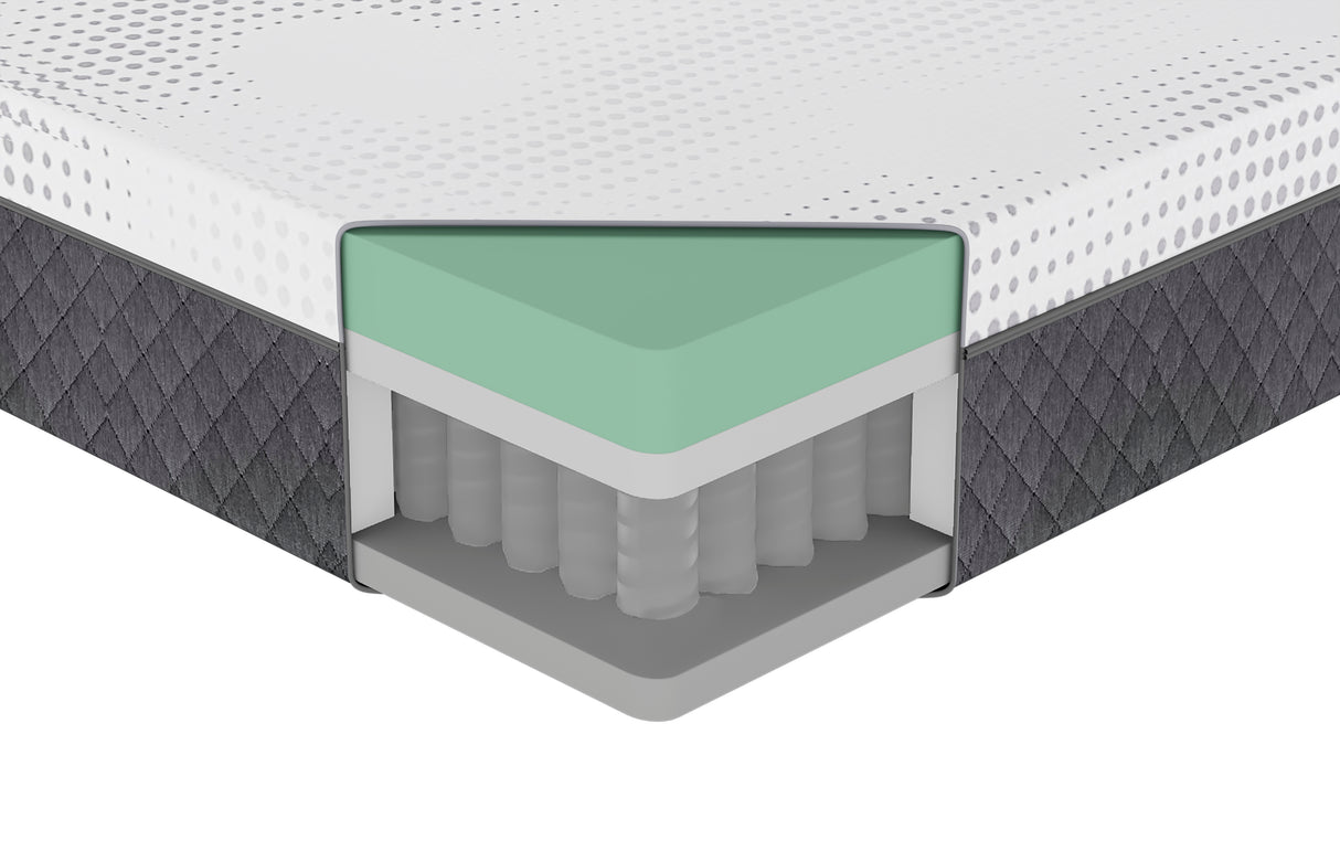 MT-UNG11T 11" Twin Green Tea Gel-Infused Memory Foam Mattress from Homelegance - Luna Furniture