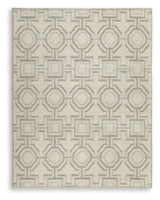 Maconville Ivory/Gray Large Rug from Ashley Furniture - Luna Furniture
