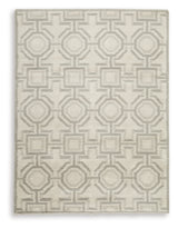 Maconville Ivory/Gray Medium Rug from Ashley Furniture - Luna Furniture