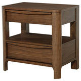 Maderia Walnut 2-Drawer Nightstand from Coaster - Luna Furniture