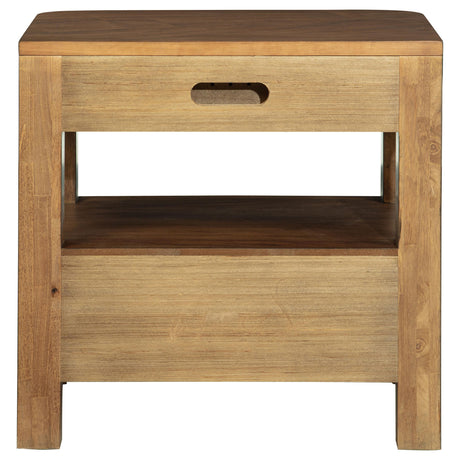 Maderia Walnut 2-Drawer Nightstand from Coaster - Luna Furniture