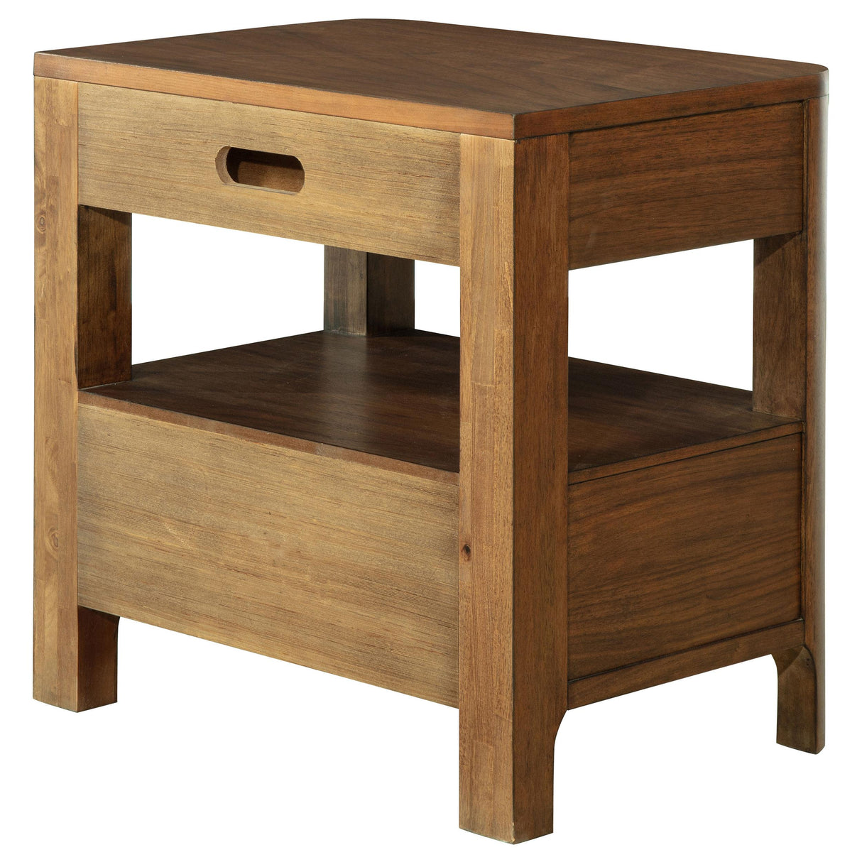 Maderia Walnut 2-Drawer Nightstand from Coaster - Luna Furniture