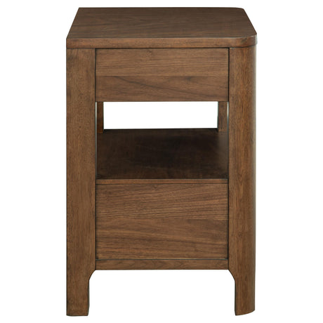 Maderia Walnut 2-Drawer Nightstand from Coaster - Luna Furniture