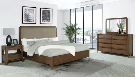 Maderia Walnut 4-Piece Eastern King Bedroom Set from Coaster - Luna Furniture