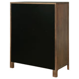Maderia Walnut 5-Drawer Chest from Coaster - Luna Furniture
