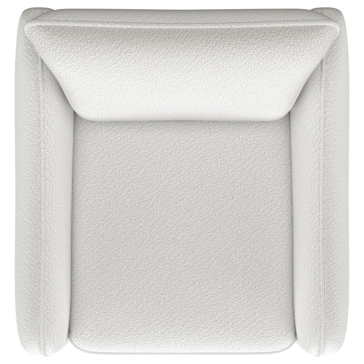 Madia Vanilla Upholstered Slope Arm Swivel Club Chair from Coaster - Luna Furniture