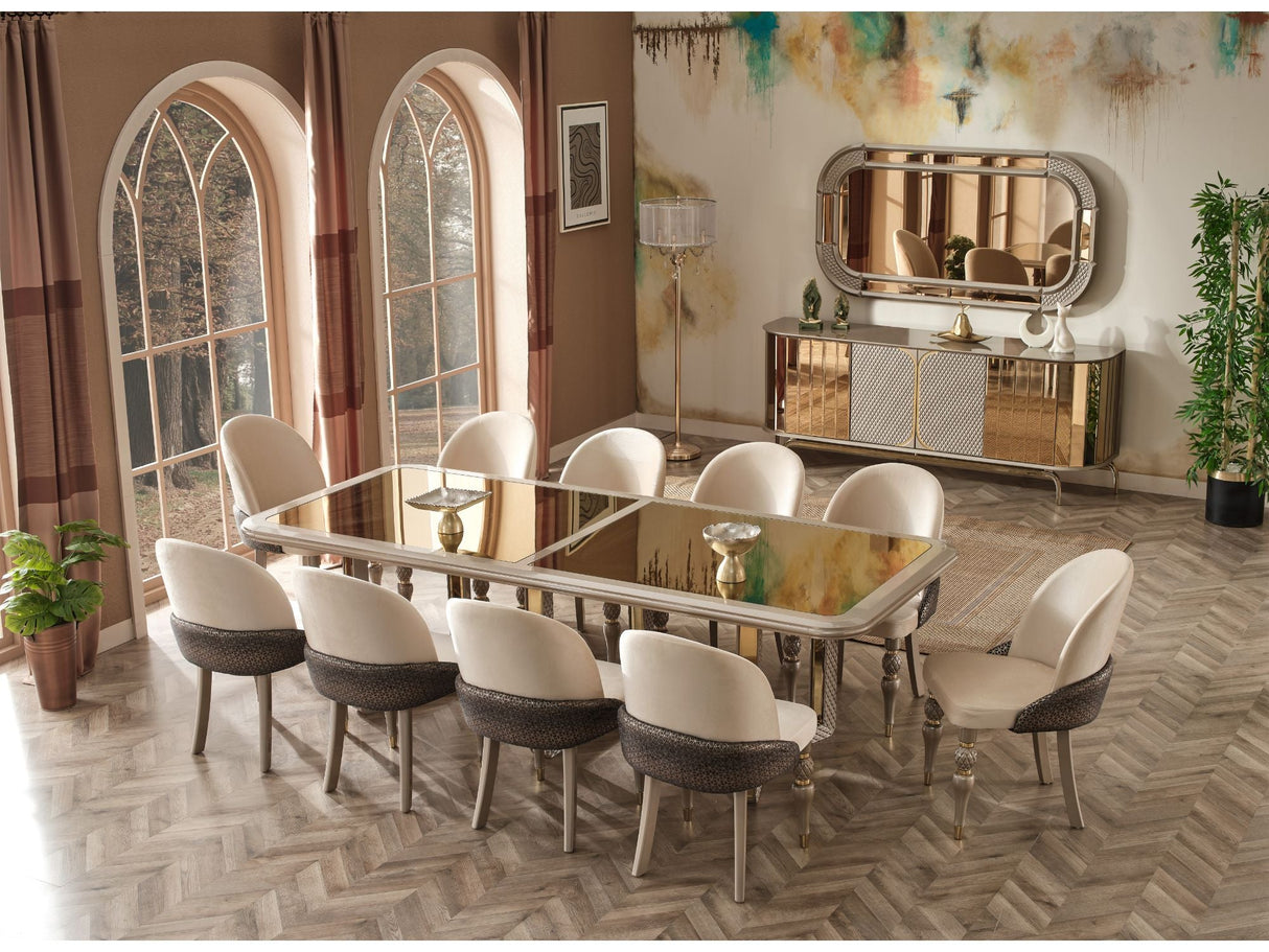 Madrid Dining Table, Table 110" from Furnia - Luna Furniture