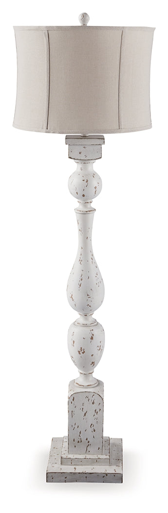 Madsbrook Antique White Floor Lamp from Ashley - Luna Furniture