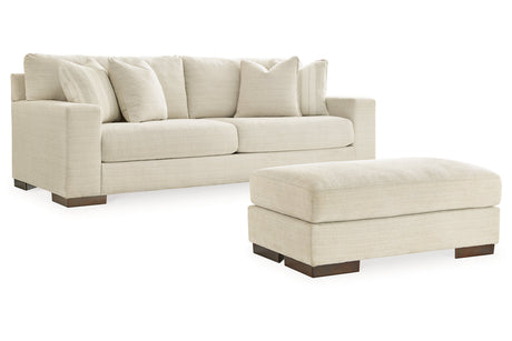 Maggie Birch Sofa and Ottoman from Ashley - Luna Furniture