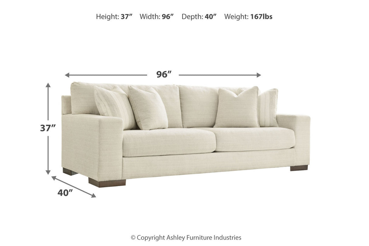 Maggie Birch Sofa and Ottoman from Ashley - Luna Furniture