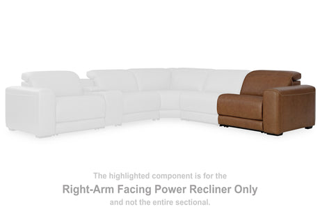 Magic Man Caramel Right-Arm Facing Power Recliner from Ashley - Luna Furniture