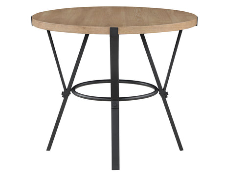Magnolia 42-inch Round Counter Table, Black and Sand from Steve Silver - Luna Furniture