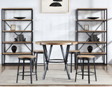 Magnolia Black/Light Sand Round Counter Height Dining Set from Steve Silver - Luna Furniture